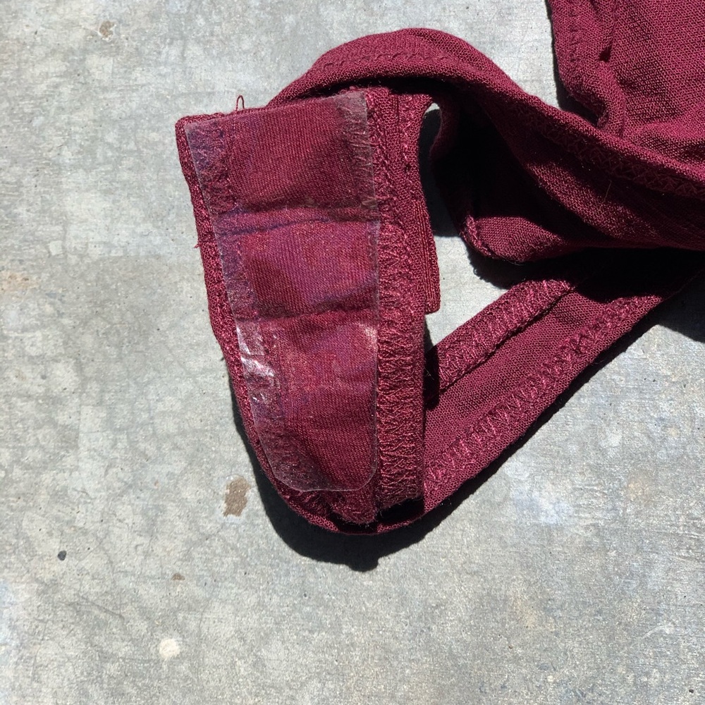 New Free people deep dive bodysuit fig sorbet S - Picture 4 of 5